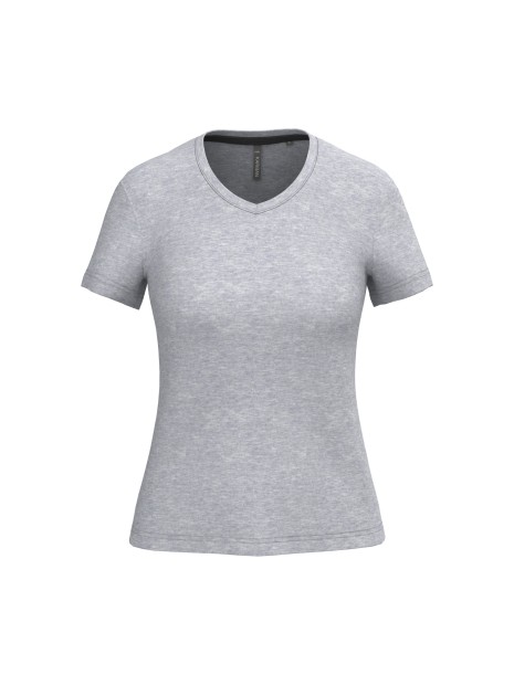 KARIBAN T-shirt col V manches courtes femme /api/colors/a37ac46b-201c-43db-9085-8f3a99c04b1c personnalisable