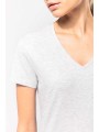 KARIBAN T-shirt col V manches courtes femme  personnalisable