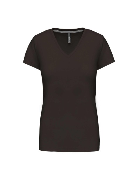 KARIBAN T-shirt col V manches courtes femme /api/colors/348793eb-28eb-4f76-a178-c9d729b20ff5 personnalisable