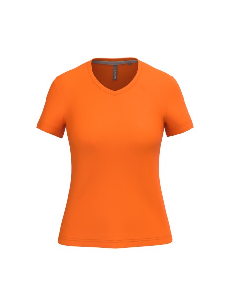 KARIBAN T-shirt col V manches courtes femme /api/colors/d51260d5-b263-4200-988d-ee19f414959e personnalisable
