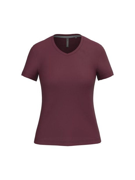 KARIBAN T-shirt col V manches courtes femme /api/colors/3f4410b9-f80f-412a-9aa8-9260cc84003d personnalisable