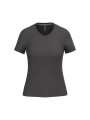 KARIBAN T-shirt col V manches courtes femme /api/colors/3664e9be-231a-44a8-bacd-707b001b474c personnalisable