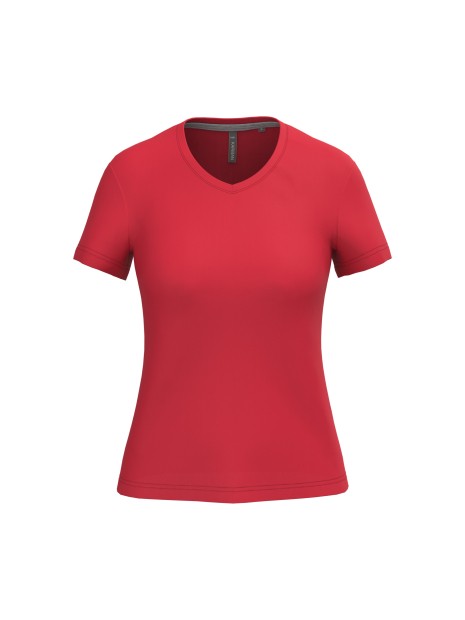 KARIBAN T-shirt col V manches courtes femme /api/colors/c953313a-9c9d-493b-934e-ddcf8fada2ae personnalisable