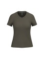 KARIBAN T-shirt col V manches courtes femme /api/colors/7d4189a1-61a3-430b-83e5-a3a6fe159806 personnalisable