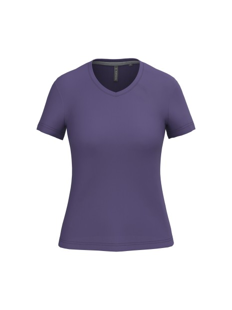 KARIBAN T-shirt col V manches courtes femme /api/colors/f28ecd26-255e-4b18-a29c-08c2af1111d3 personnalisable