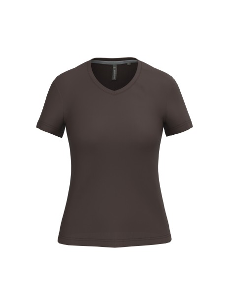 KARIBAN T-shirt col V manches courtes femme /api/colors/b1e9730e-2307-4dc6-a97e-0dcccdb1ecfa personnalisable