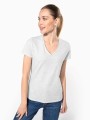 T-Shirts à personnaliser KARIBAN T-shirt col V manches courtes femme 