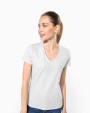 T-Shirts personnalisable KARIBAN T-shirt col V manches courtes femme