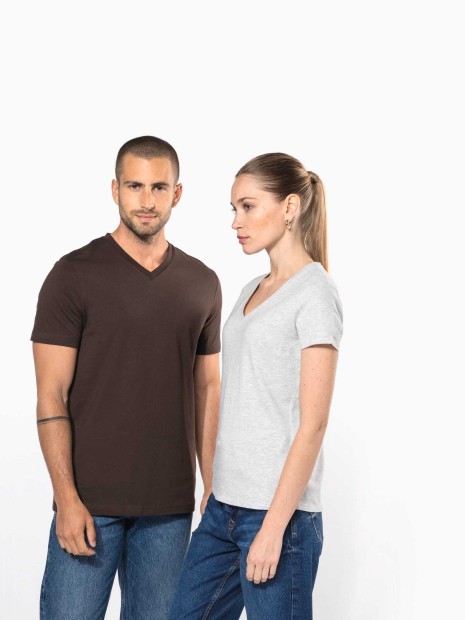 T-Shirts à personnaliser KARIBAN T-shirt col V manches courtes femme 