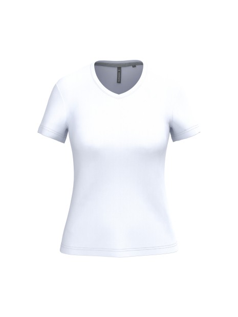 KARIBAN T-shirt col V manches courtes femme /api/colors/7a92cd2d-10d2-40b4-928b-296bb7487506 personnalisable