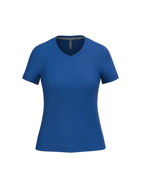 KARIBAN T-shirt col V manches courtes femme /api/colors/cdd6ba31-692e-4c2e-b1b4-a3a4a50cf176 personnalisable