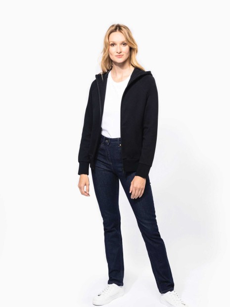 Sweat-shirts à personnaliser KARIBAN Veste zippée à capuche femme 