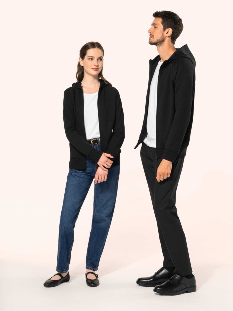 Sweat-shirts à personnaliser KARIBAN Veste zippée à capuche femme 