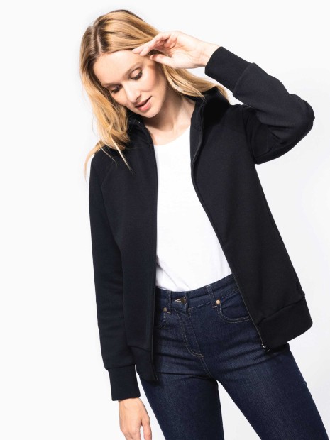Sweat-shirts à personnaliser KARIBAN Veste zippée à capuche femme 