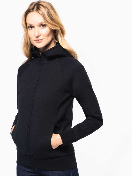 Sweat-shirts à personnaliser KARIBAN Veste zippée à capuche femme 