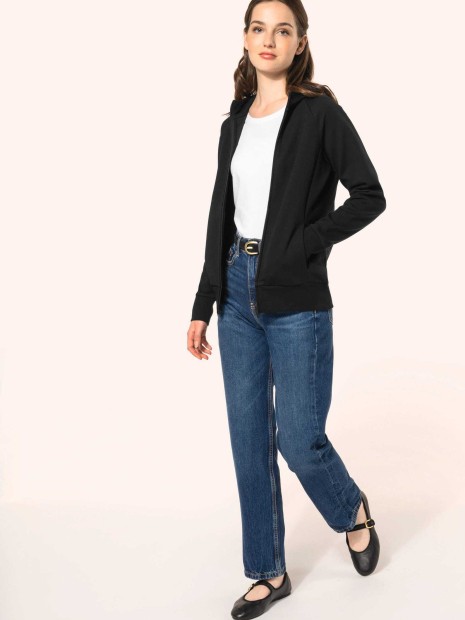 Sweat-shirts à personnaliser KARIBAN Veste zippée à capuche femme 