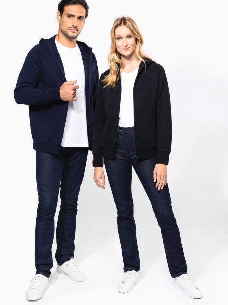 Sweat-shirts à personnaliser KARIBAN Veste zippée à capuche femme 