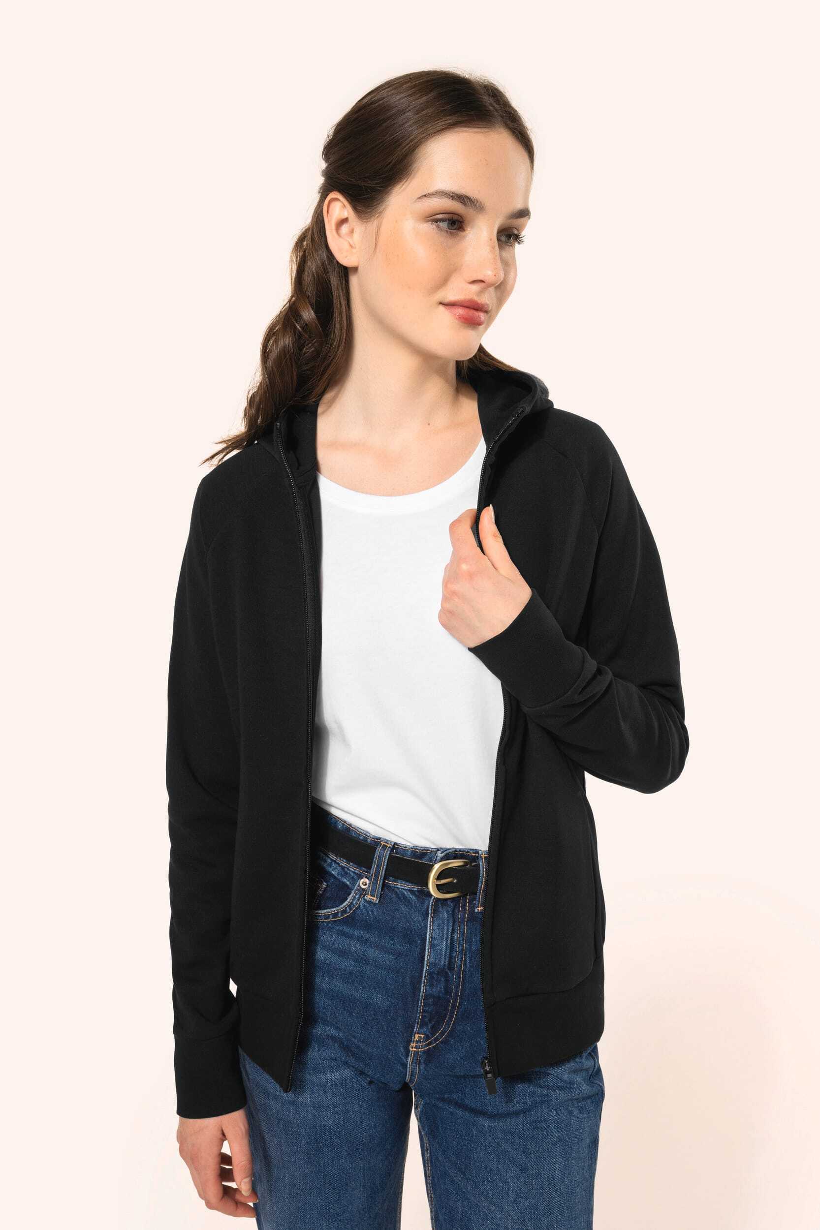Sweat-shirts personnalisable KARIBAN Veste zippée à capuche femme