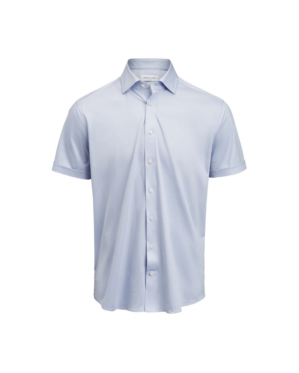 J. HARVEST & FROST IB132 Interlock Knit S/S Hemd Slim Fit Herren Hemden personalisierbar