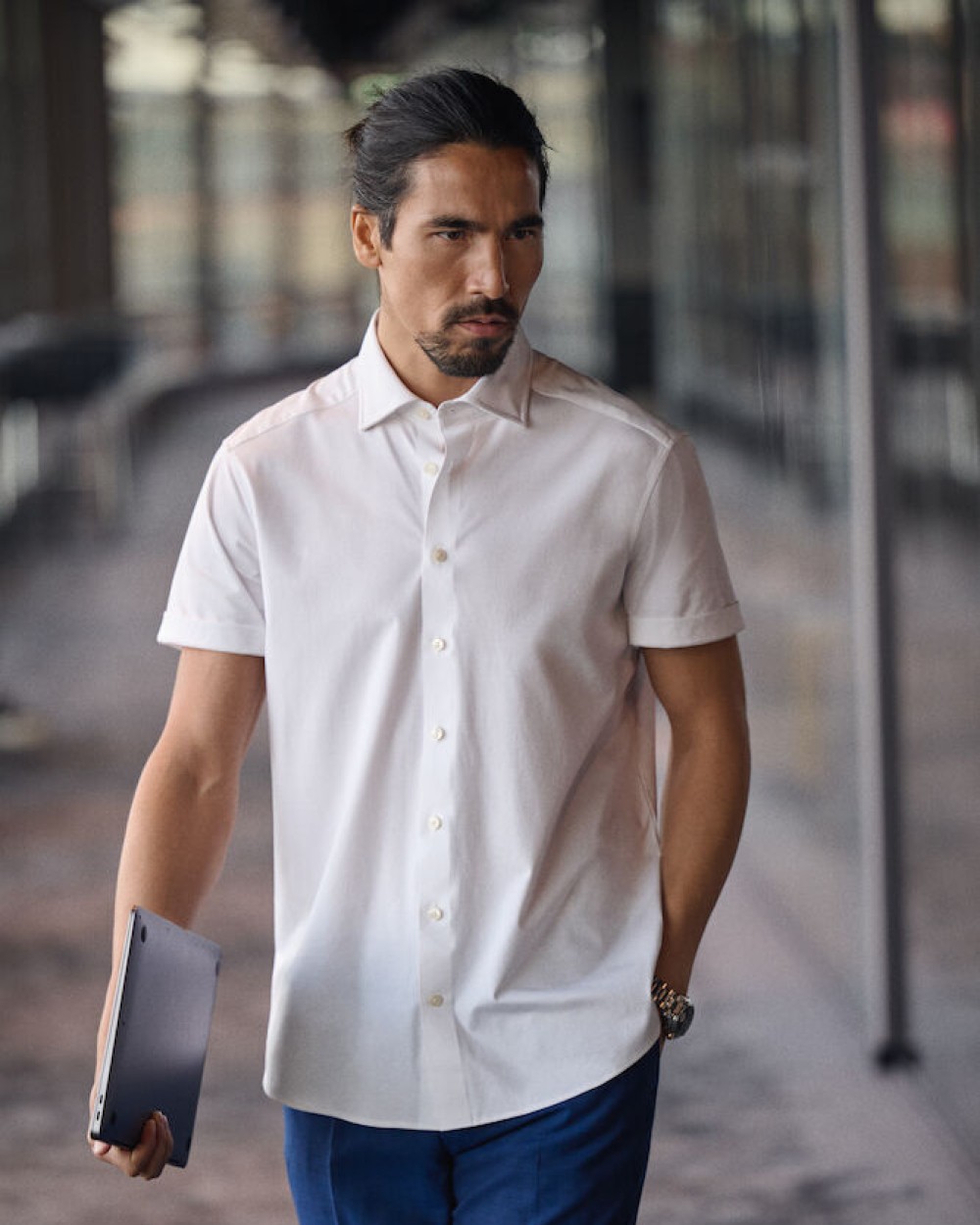 J. HARVEST & FROST IB132 Interlock Knit S/S
Hemd Slim Fit Herren Hemden personalisierbar