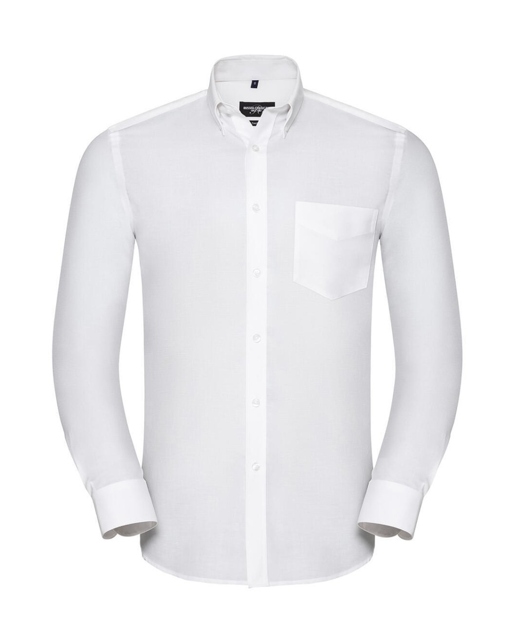 RUSSELL Men's LS Tailored Button-Down Oxford Shirt Hemden personalisierbar