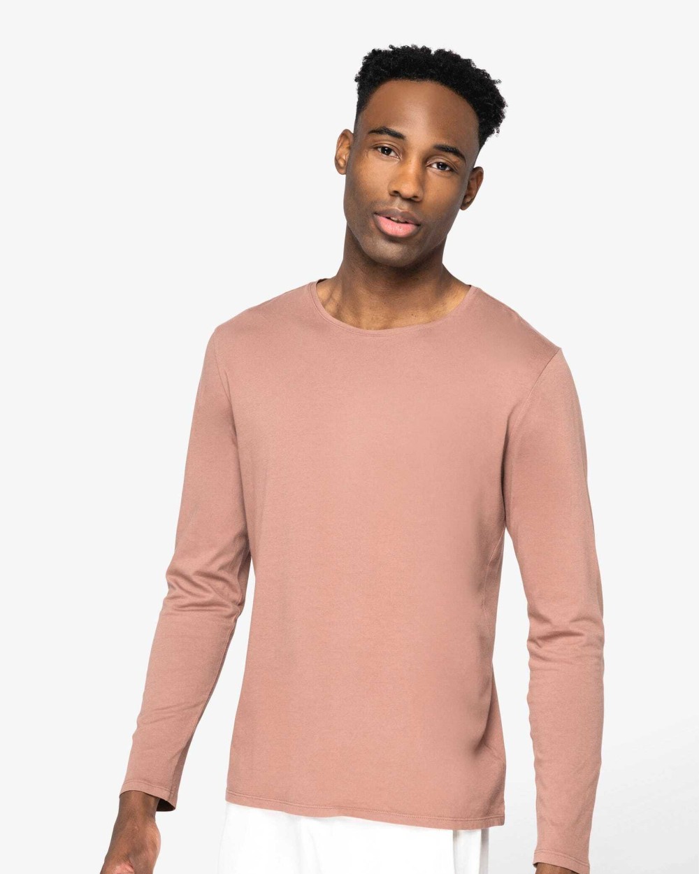 NATIVE SPIRIT Umweltfreundliches ausgewaschenes Unisex T-Shirt mit langen Ärmeln T-Shirts personalisierbar