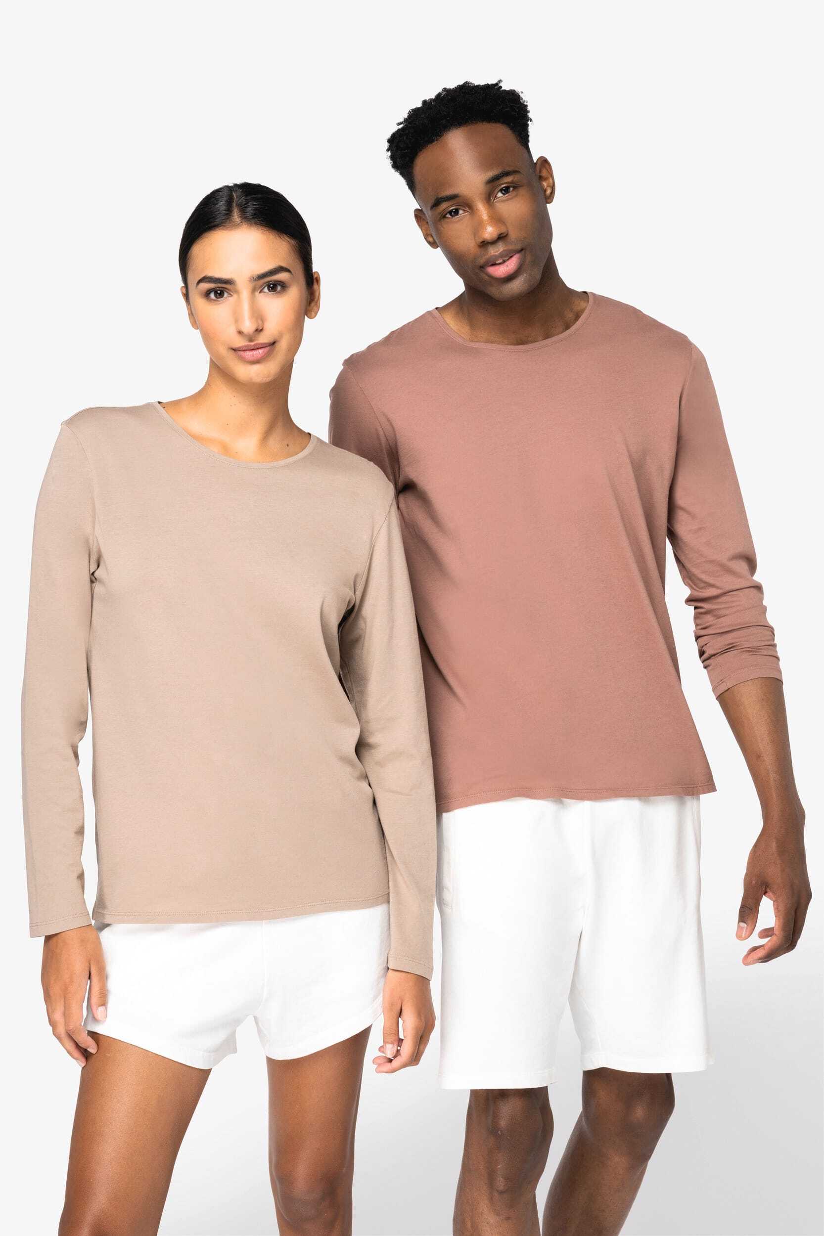 T-Shirts personnalisable NATIVE SPIRIT T-shirt écoresponsable délavé manches longues unisexe