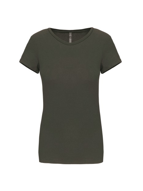 KARIBAN T-shirt col rond manches courtes femme /api/colors/7d4189a1-61a3-430b-83e5-a3a6fe159806 personnalisable