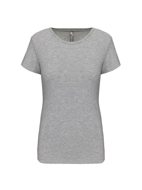 KARIBAN T-shirt col rond manches courtes femme /api/colors/b32e3fc9-6c21-4435-b3bf-594ccdf083c3 personnalisable