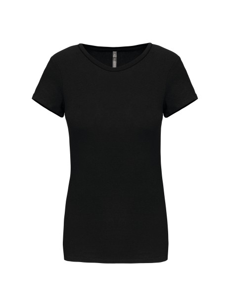 KARIBAN T-shirt col rond manches courtes femme /api/colors/b9fdad4a-5e94-45cb-8c03-c08b349b28c3 personnalisable