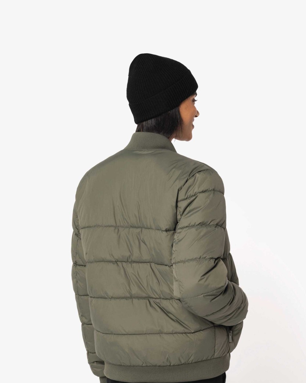 NATIVE SPIRIT Umweltfreundliche Unisex-Steppjacke mit Teddykragen Jacken personalisierbar