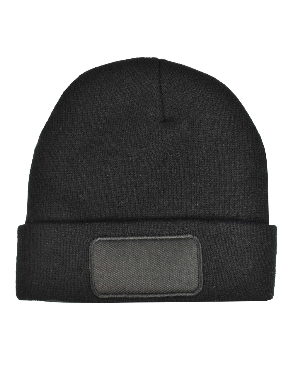 Mutsen L-MERCH rPET Beanie With Label voor bedrukking &amp; borduring
