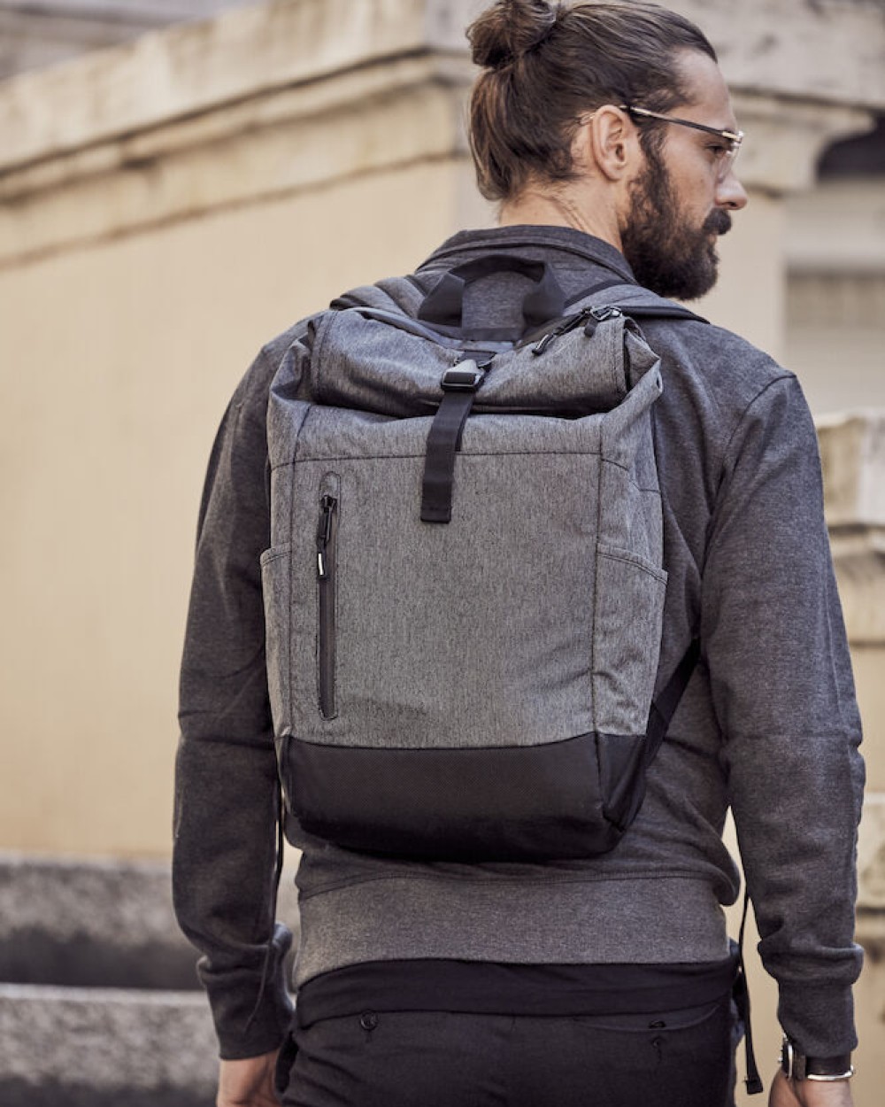 CLIQUE Roll-Up Backpack Taschen personalisierbar