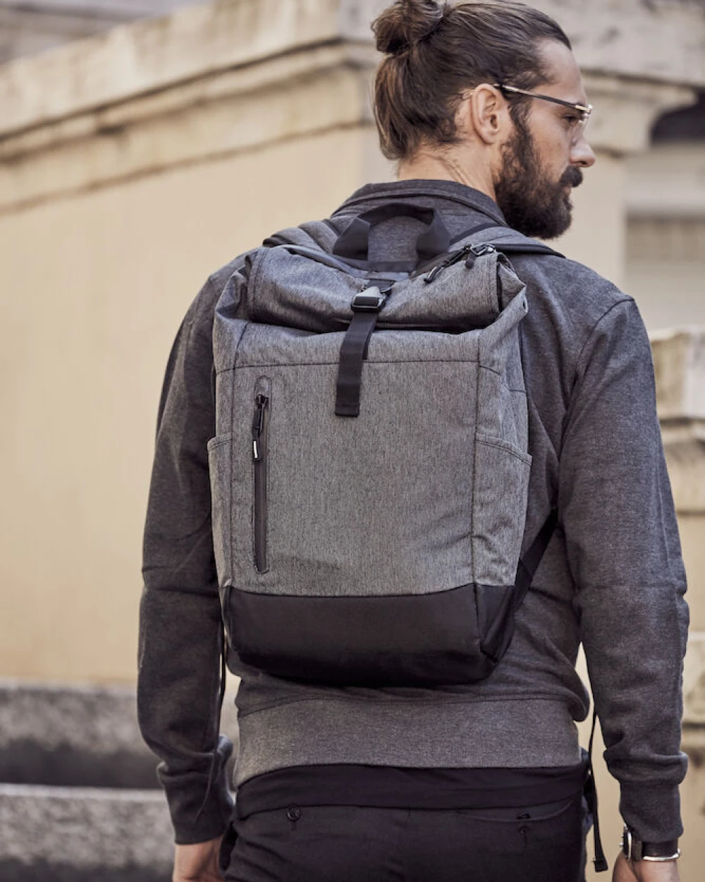 CLIQUE Roll-Up Backpack Taschen personalisierbar