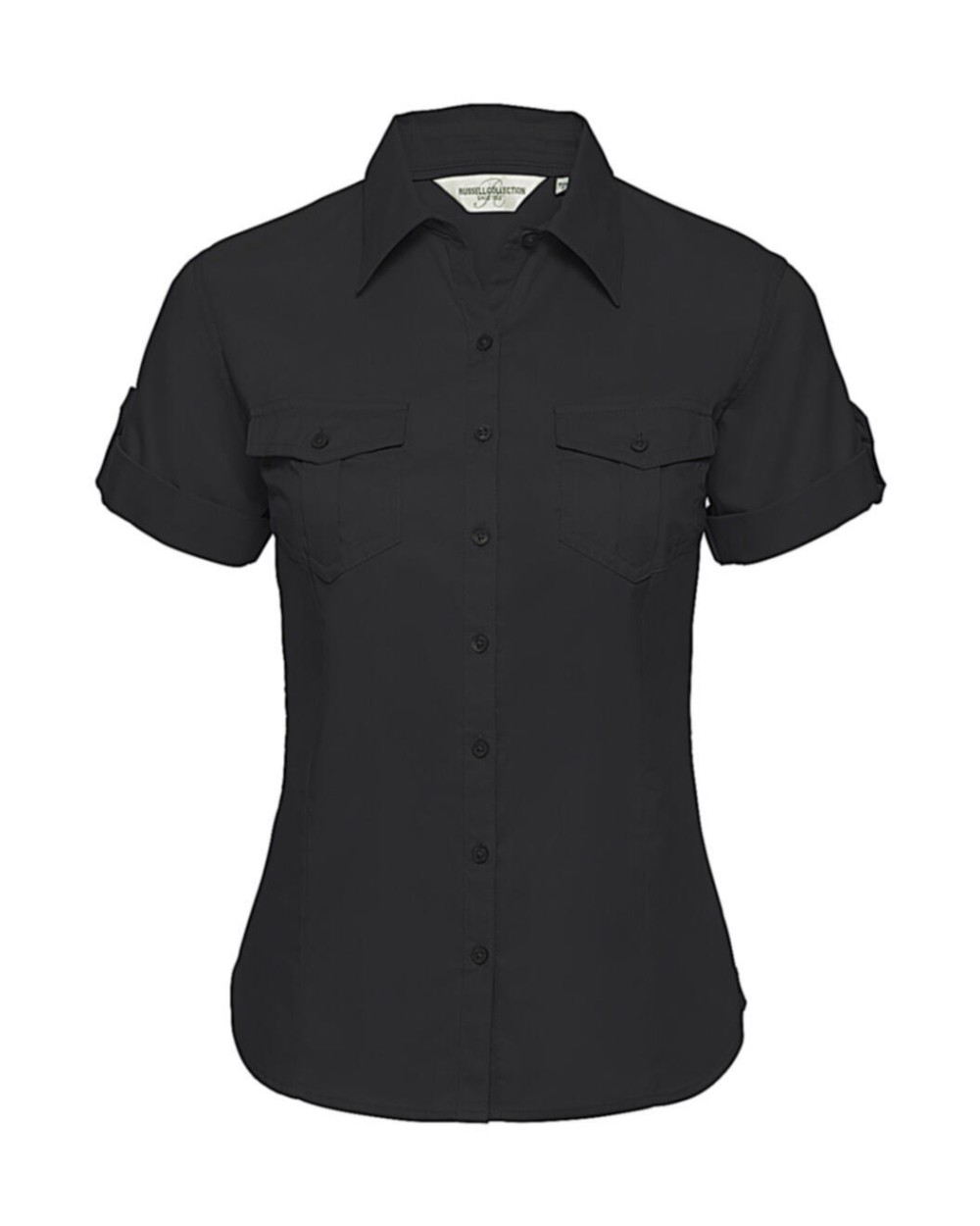 Chemises personnalisable RUSSELL Ladies' Roll Sleeve Shirt Short Sleeve