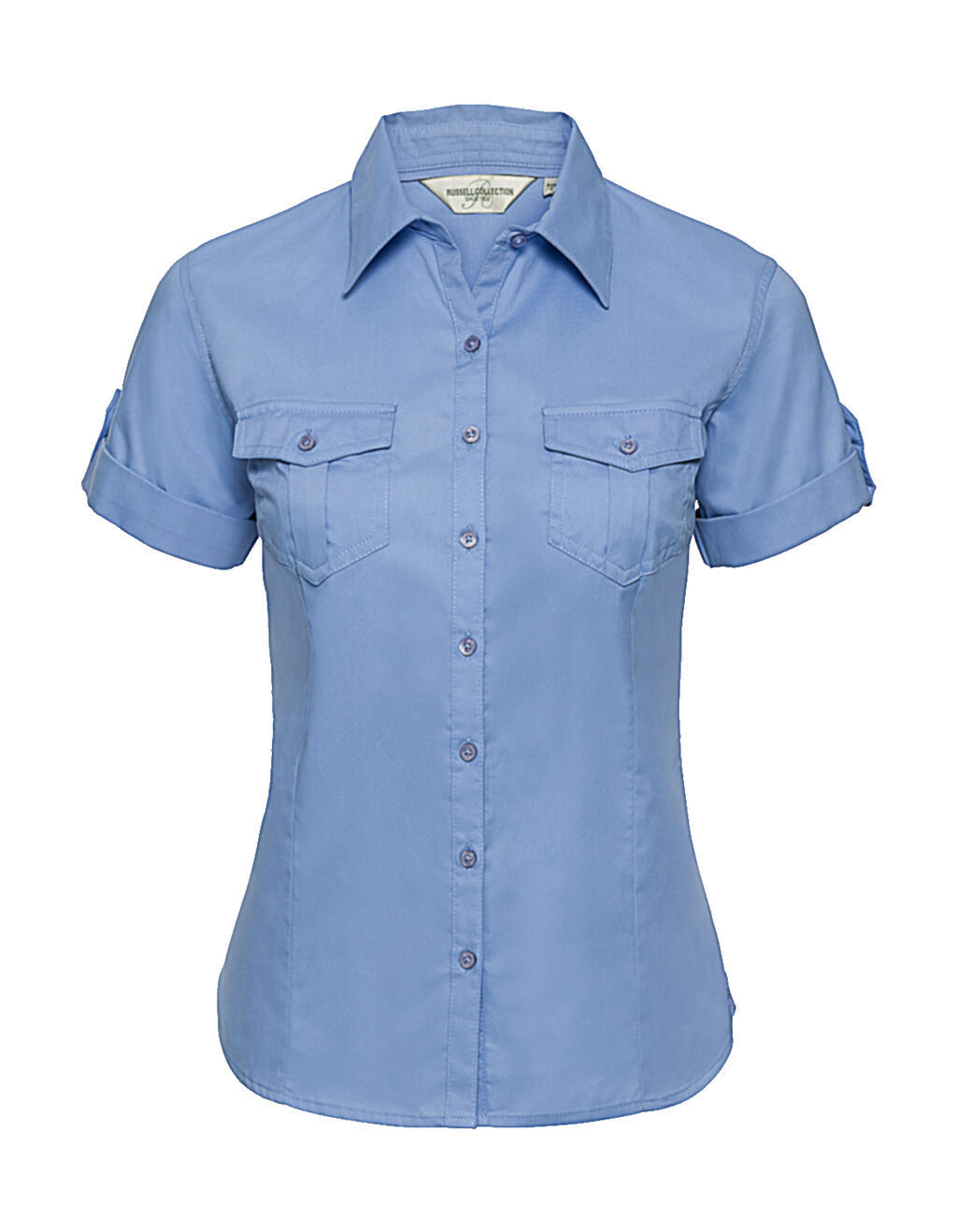 Hemden RUSSELL Ladies' Roll Sleeve Shirt voor bedrukking &amp; borduring