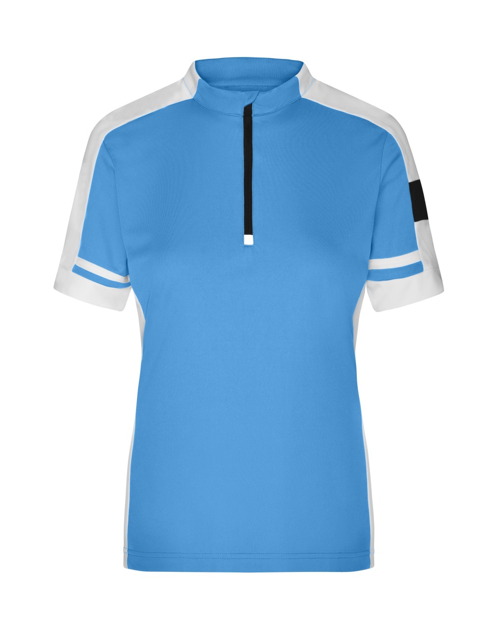 JAMES & NICHOLSON Ladies´ Bike-T Half Zip T-Shirts personalisierbar