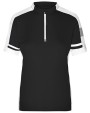 T-shirts JAMES & NICHOLSON Ladies` Bike-T Half Zip voor bedrukking &amp; borduring