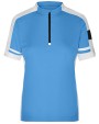 T-shirts JAMES & NICHOLSON Ladies` Bike-T Half Zip voor bedrukking &amp; borduring