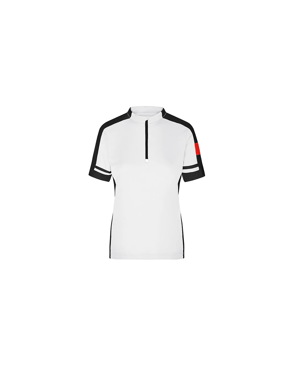 T-shirts JAMES & NICHOLSON Ladies` Bike-T Half Zip voor bedrukking &amp; borduring