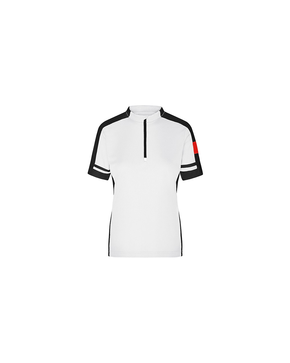 T-shirts JAMES & NICHOLSON Ladies` Bike-T Half Zip voor bedrukking &amp; borduring