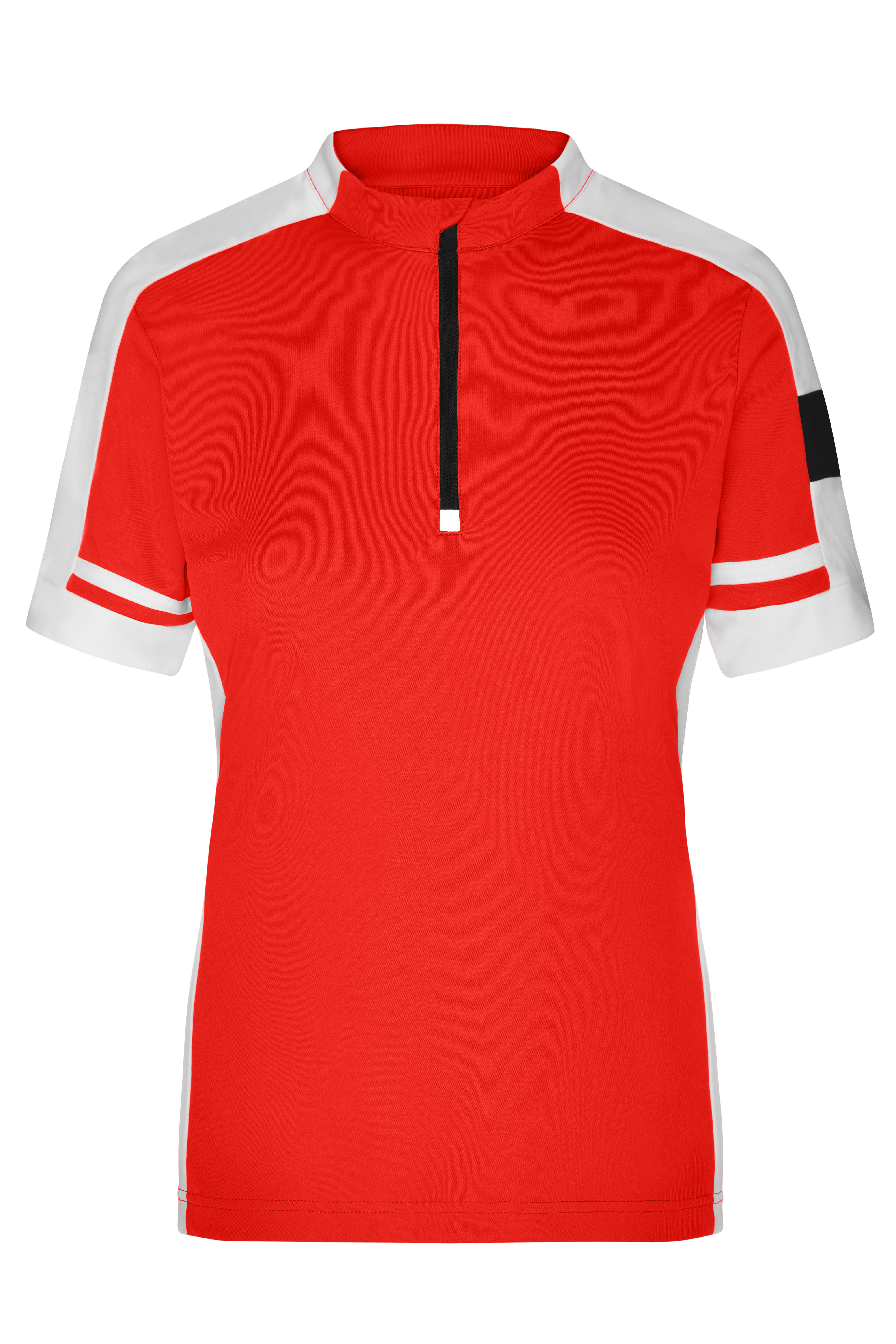 T-shirts JAMES & NICHOLSON Ladies` Bike-T Half Zip voor bedrukking &amp; borduring