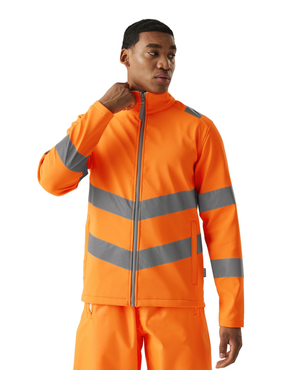 REGATTA HI-VIS PRO CONTRACT ABLAZE 2 LAYER SOFTSHELL JACKET (CLASS 3) Softshells personalisierbar