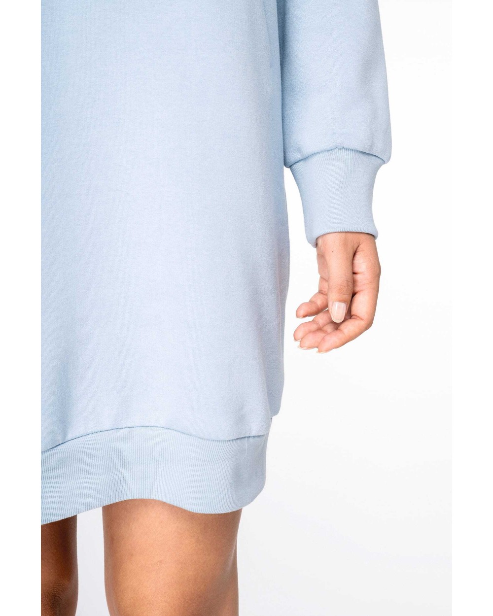 Jurken NATIVE SPIRIT Ecologische sweaterjurk met capuchon voor bedrukking &amp; borduring