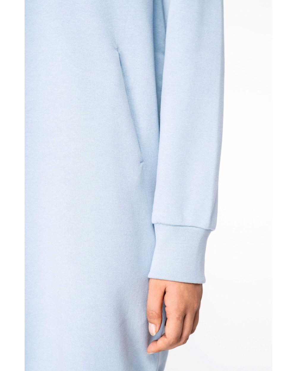 Jurken NATIVE SPIRIT Ecologische sweaterjurk met capuchon voor bedrukking &amp; borduring