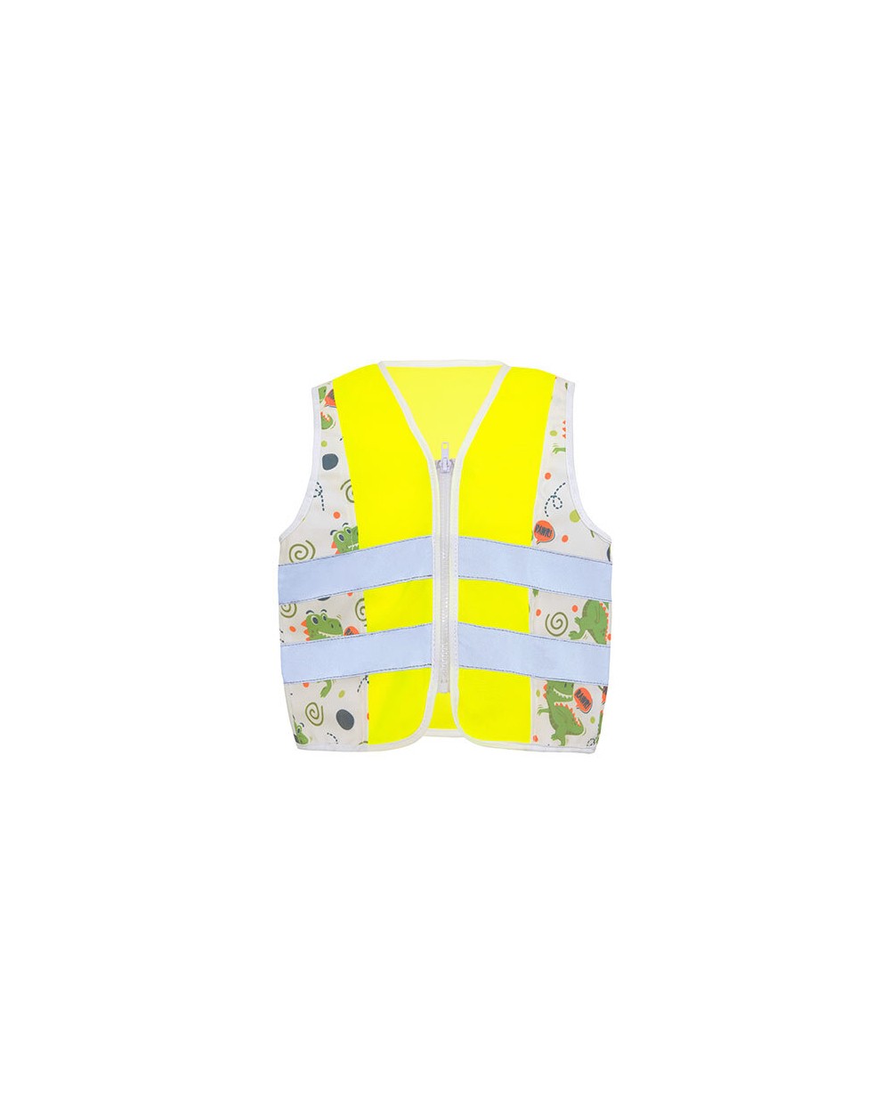 Gilets de sécurité personnalisable KORNTEX Children´s Safety Vest Action Dinosaurs CO² Neutral