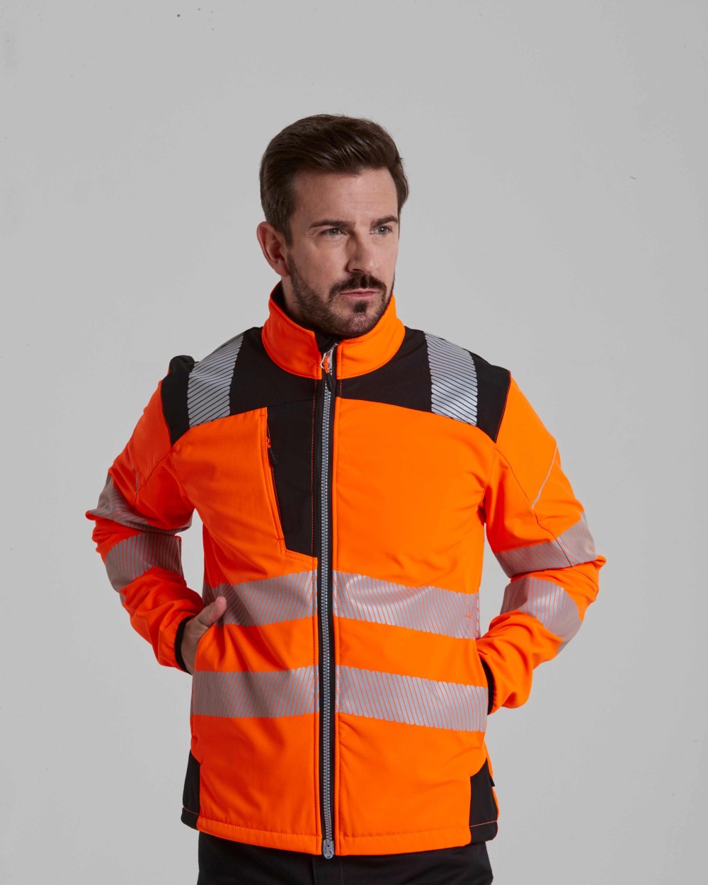 Softshells personnalisable PORTWEST Softshell Haute-Visibilité PW3
