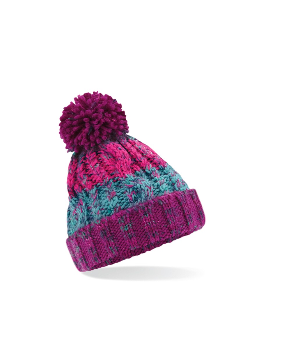 Bonnets personnalisable BEECHFIELD JUNIOR CORKSCREW POM POM BEANIE