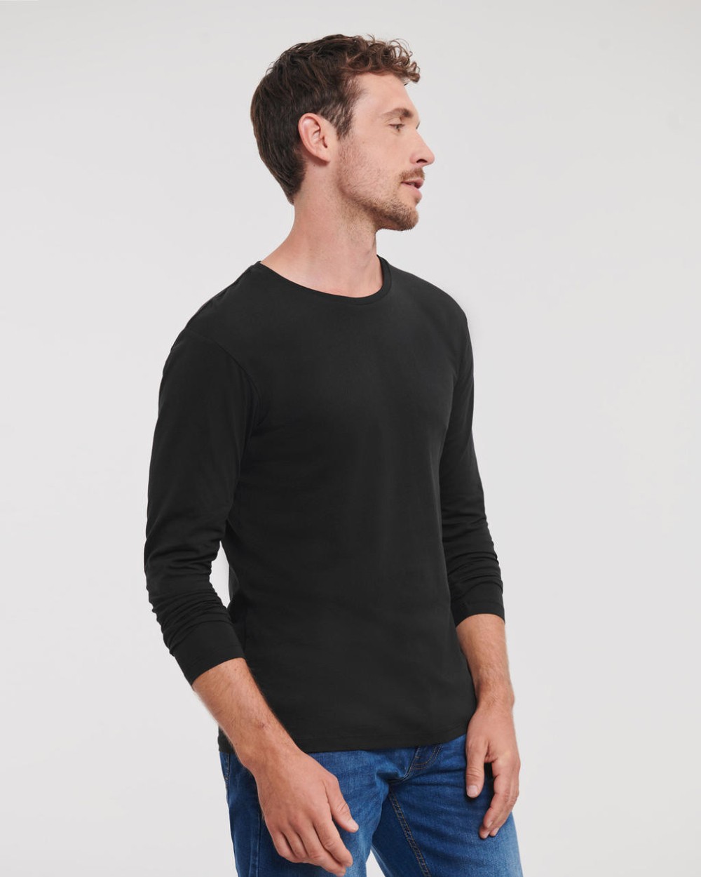 T-shirts RUSSELL PURE ORGANIC LONG SLEEVES voor bedrukking &amp; borduring