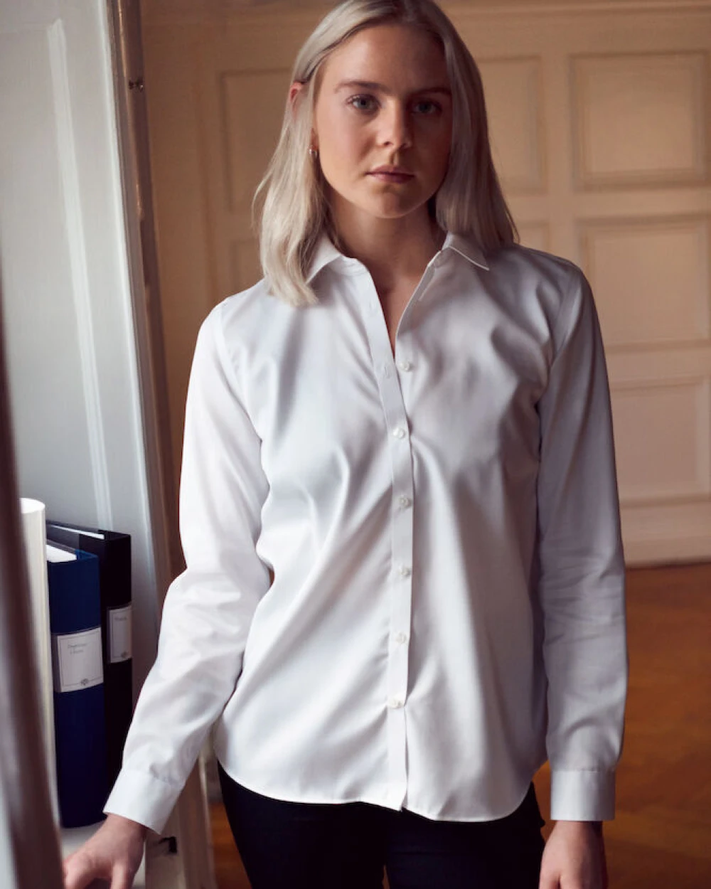 Hemden J. HARVEST & FROST GB01 Twill Hemd Relaxed Fit Dames voor bedrukking &amp; borduring